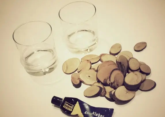 DIY Holzlicht (Licht mit Holzscheiben)