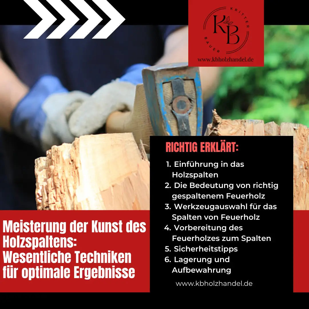 Meisterung der Kunst des Holzspaltens: Wesentliche Techniken für optimale Ergebnisse