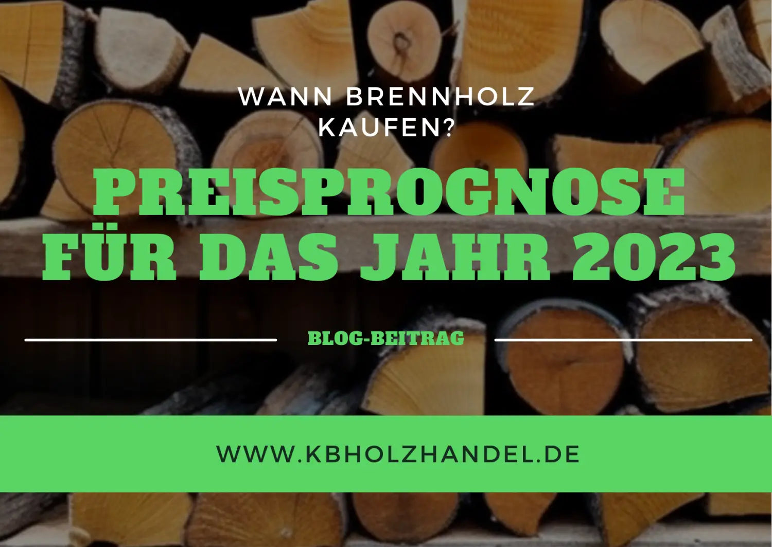 Wann Brennholz kaufen und Preisprognose für das Jahr 2023