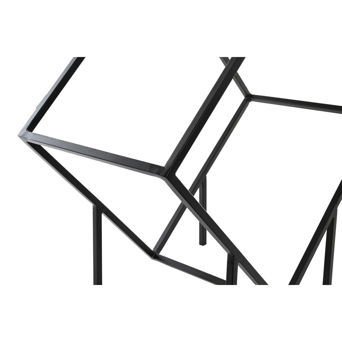 Kaminholzregal Brennholzregal Schwarz Kaminholz Ständer Feuerholz Stahl (57 x 30 x 58 cm)