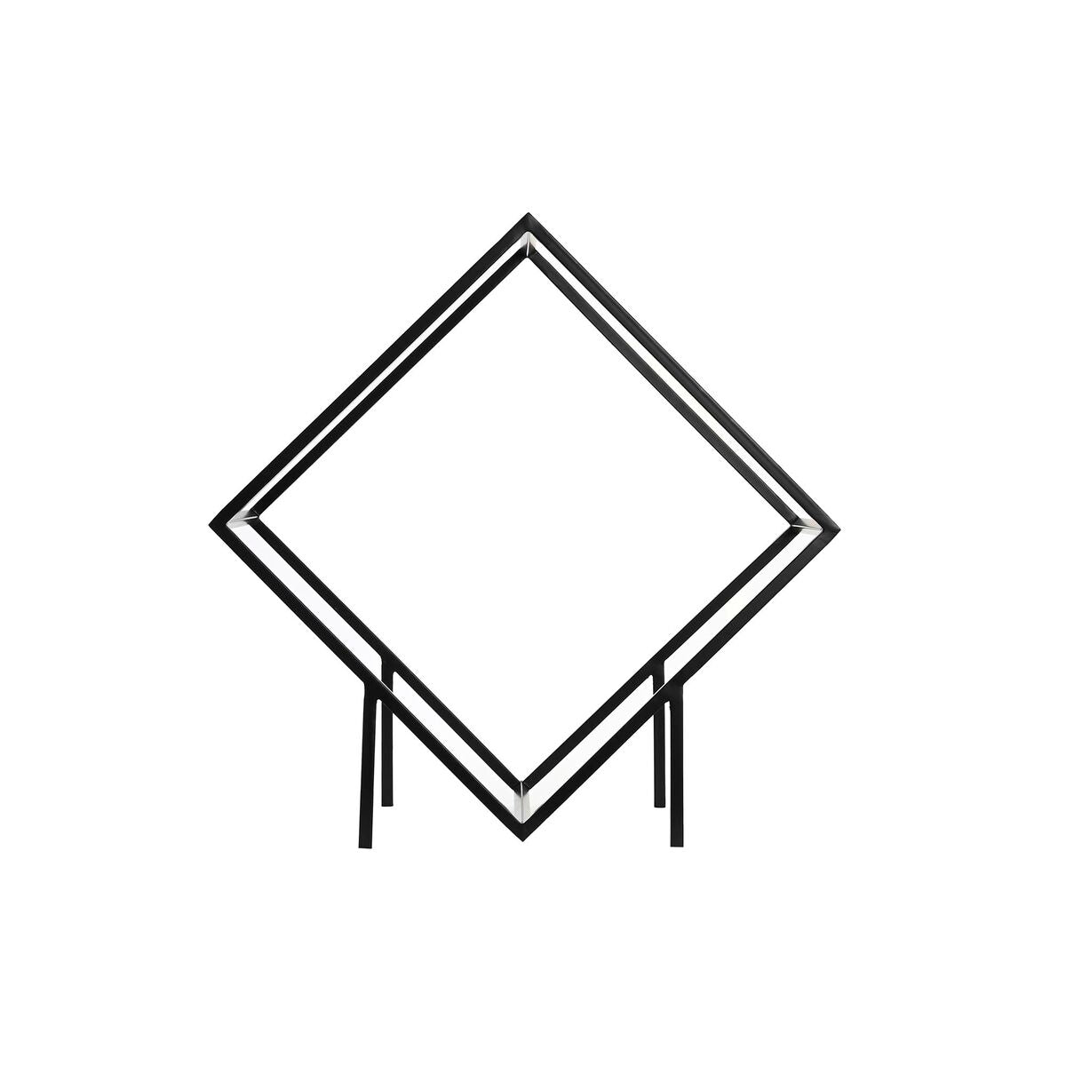 Kaminholzregal Brennholzregal Schwarz Kaminholz Ständer Feuerholz Stahl (57 x 30 x 58 cm)